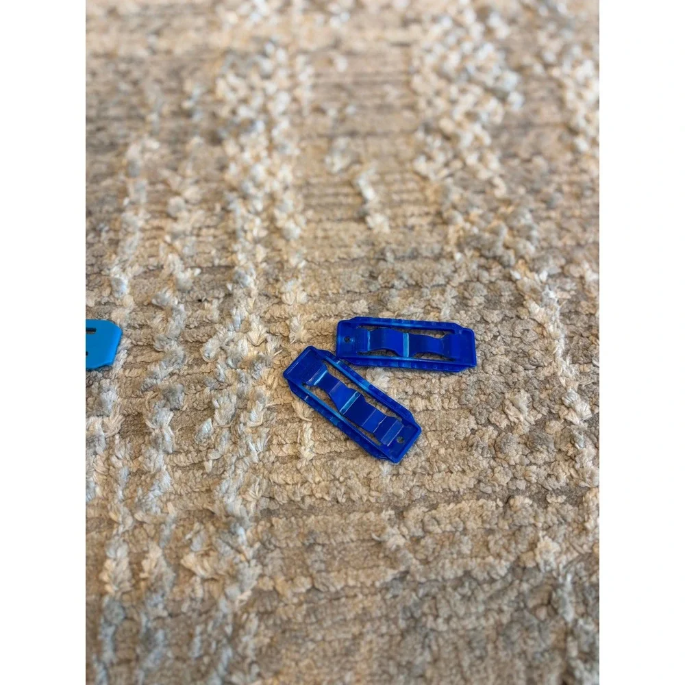 Hot Wheels Track Connectors Bulk‎ Lot Teal Blue Navy Mattel 76 Pieces